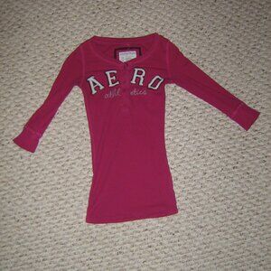 aeropostale quarter sleeve henley